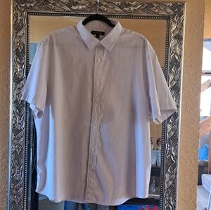 MENS XL BANANA Republic Light TAN Short Sleeve Shirt